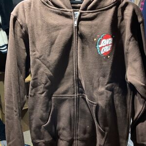 Santa Cruz Skateboards Kids Chocolate Brown Hoodie